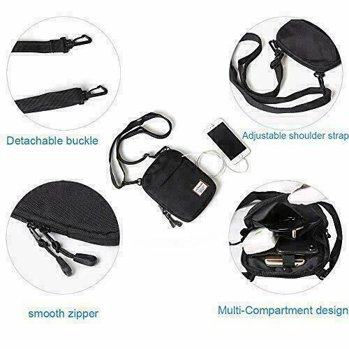 Mini Crossbody Bag Small Shoulder Bag For Men Travel Wallet Passport Holder - Picture 3 of 9