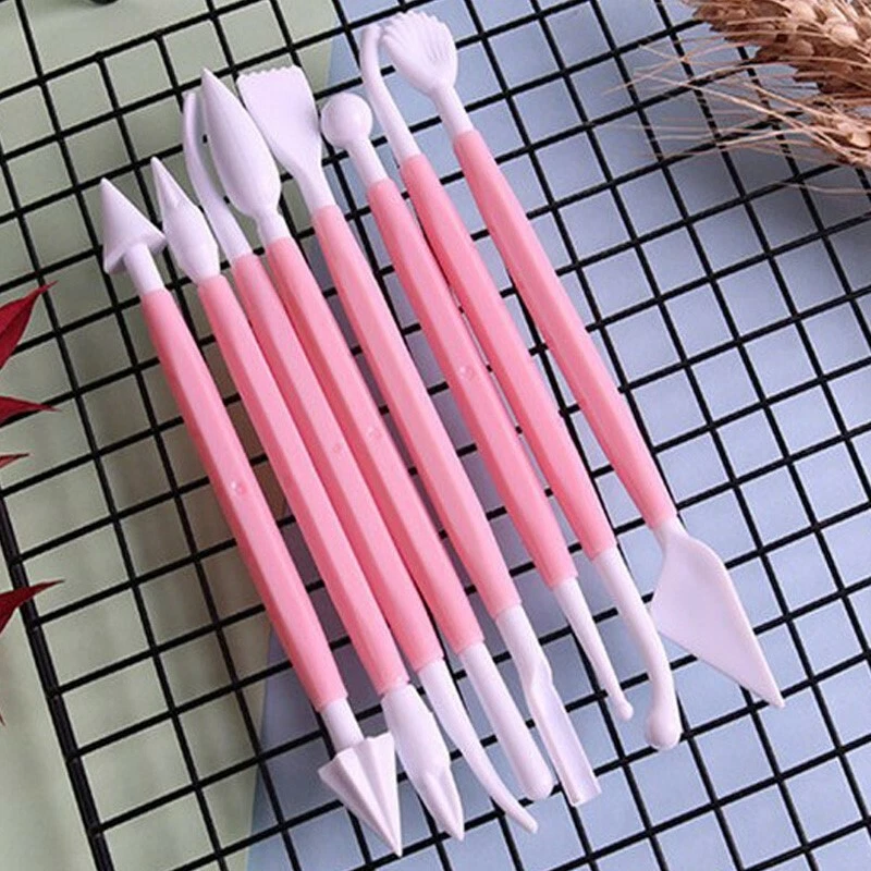 8Pcs Modelling Sugarcraft Cupcake Icing Cake Flower Decorating New Craft Tools - Image 2 of 4
