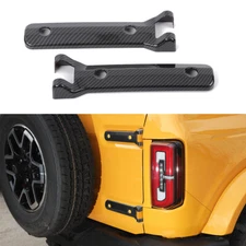 Carbon Fiber ABS Tailgate Hinge Cover Trim For Ford Bronco Exterior Accessories