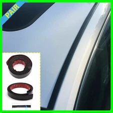 Pair BLACK ROOF TOP TRIM MOLDING FOR 16 17 18 19 20 21 22 23 TOYOTA TACOMA 2016