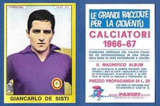 FIGURINA CALCIATORI PANINI 1966/67 - NUOVA/NEW - DE SISTI - FIORENTINA