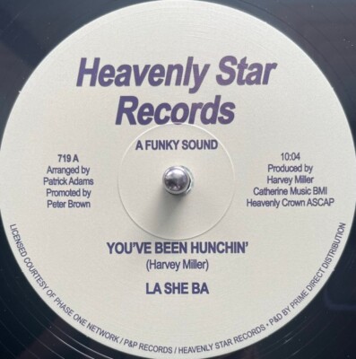 LA SHE BA '' YOU'VE BEEN HUNCHIN' '' NEW 12 DANCE DISCO SOUL FUNK BOOGIE