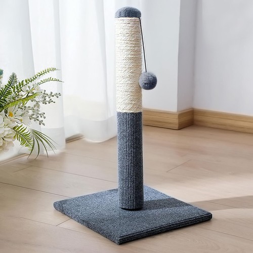 TALL LARGE CAT SCRATCHING POST 55CM STRONG NATURAL SISAL POLE HEAVY DUTY BASE UK