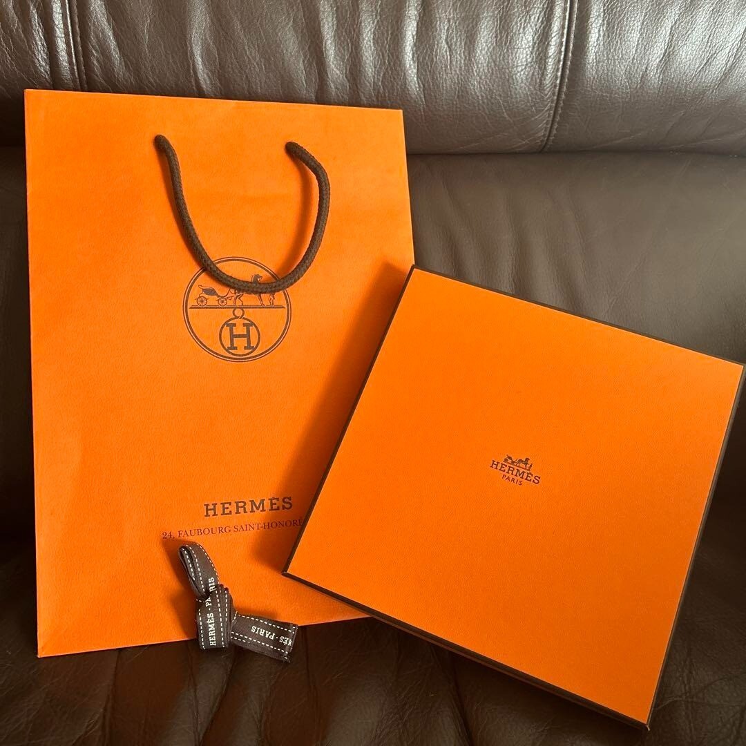 HERMES Empty Box Carré Towel Scarf Gift Present Box 18cm 7in W