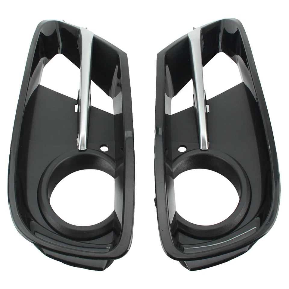 2 Front Bumper Fog Light Grille w/ Trim Cover For BMW 328d 328d xDrive 2014-2015 - Image 4 of 4