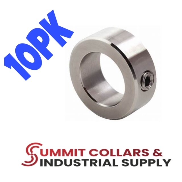 (10) 3/4" STAINLESS STEEL SHAFT COLLAR SET SCREW STOP CSS-75
