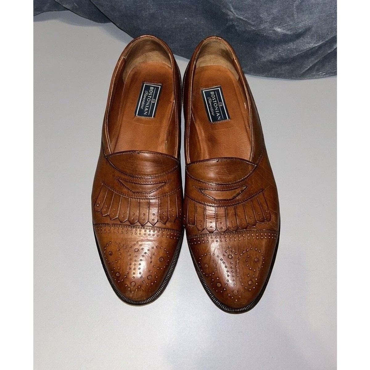 Bostonian Florentine Made in Italy Tan and Brown Leather Loafers BOSTONIAN Classics Florentine Brown Leather Loafer Shoes  main image 3