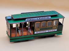 Vintage Powell Mason 504 Municipal Railway Friction Car Trolley 7" Long