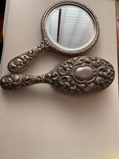 Toilettenset, Spiegel Und B&uuml;rste 2 tlg.versilbert,E.P.N.