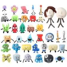 Battle for Dream Island Plush Figure Toy BFDI Stuffed Doll for Kids Gift