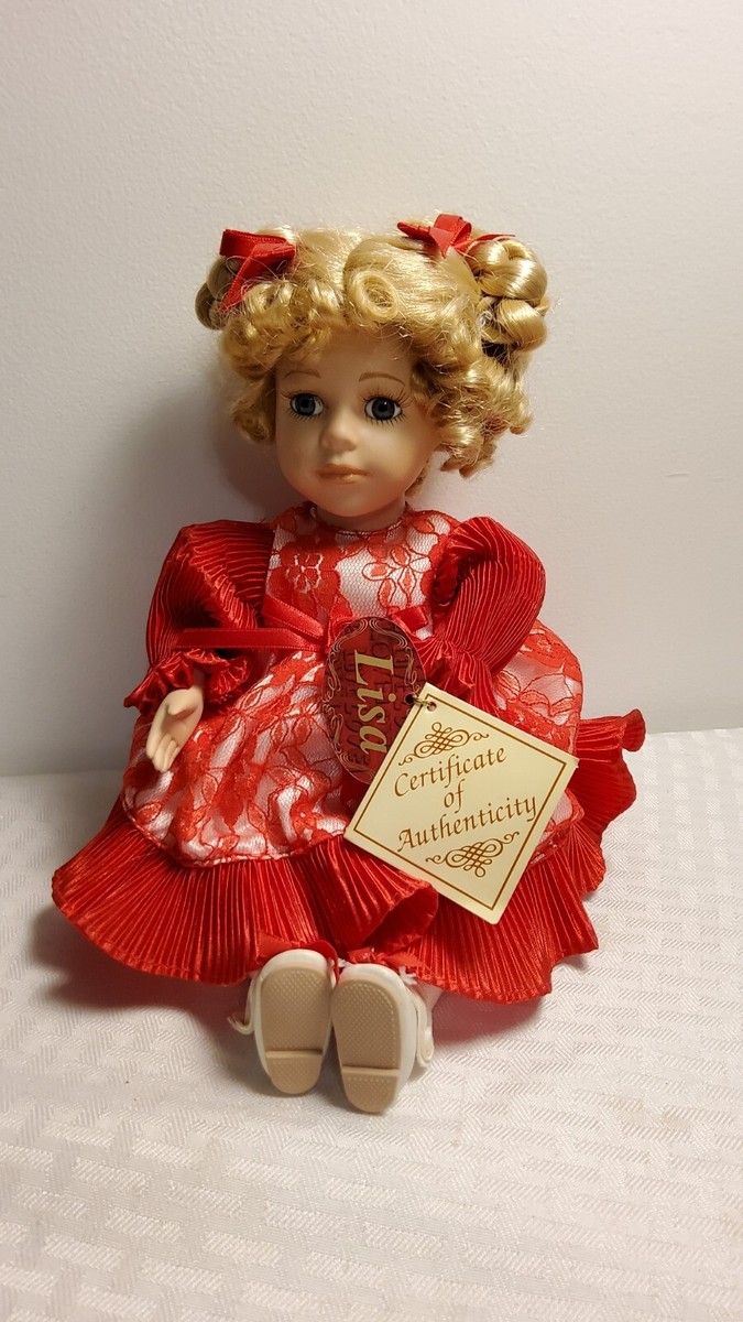 Collector's Choice Porcelain Doll Wind Up Musical Doll With COA
