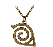 Naruto Anime Leaf Village Metal Pendant Necklace