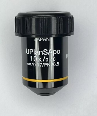 OLYMPUS  UPlanSApo 10x / 0.40   / 0.17 / FN 26.5 Microscope Objective Lens