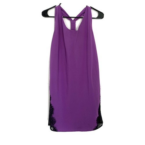 Aqua Dress Womens Size XS Purple Black 