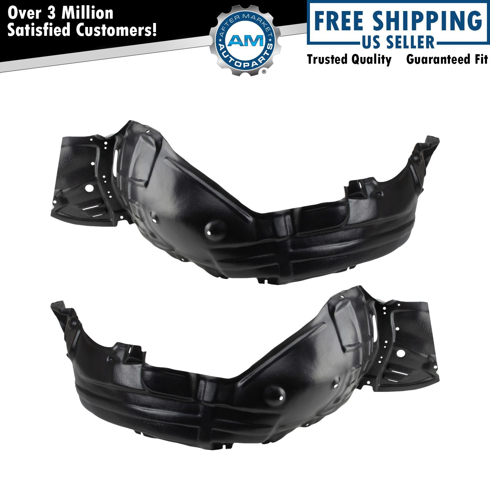 Front Inner Fender Liner Set Fits 2006 Lexus GS300 20062007 GS430 2007