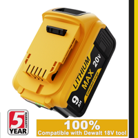 Akku 18V FüR Dewalt DCB184 Xr Li-Ion Batterie DCB182 DCB205-2 DCB200 9000Mah Neu