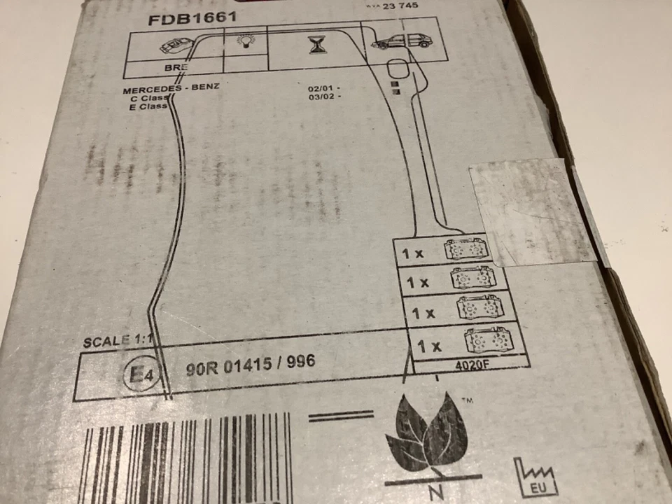 Mercedes Ferrari 458 plaquettes de freins avant FERODO FDB 1661 - Photo 2/4