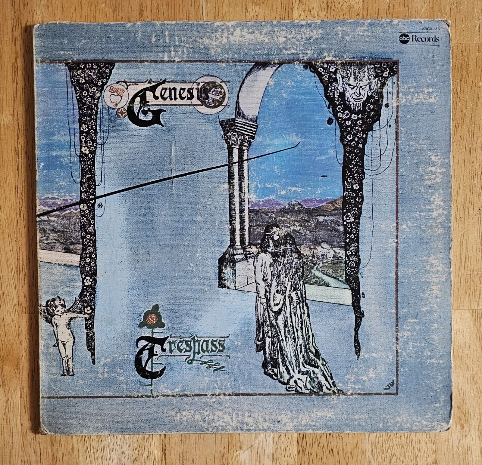 Genesis  Trespass  Vinyl LP Record VG+ With Insert  Peter Gabriel