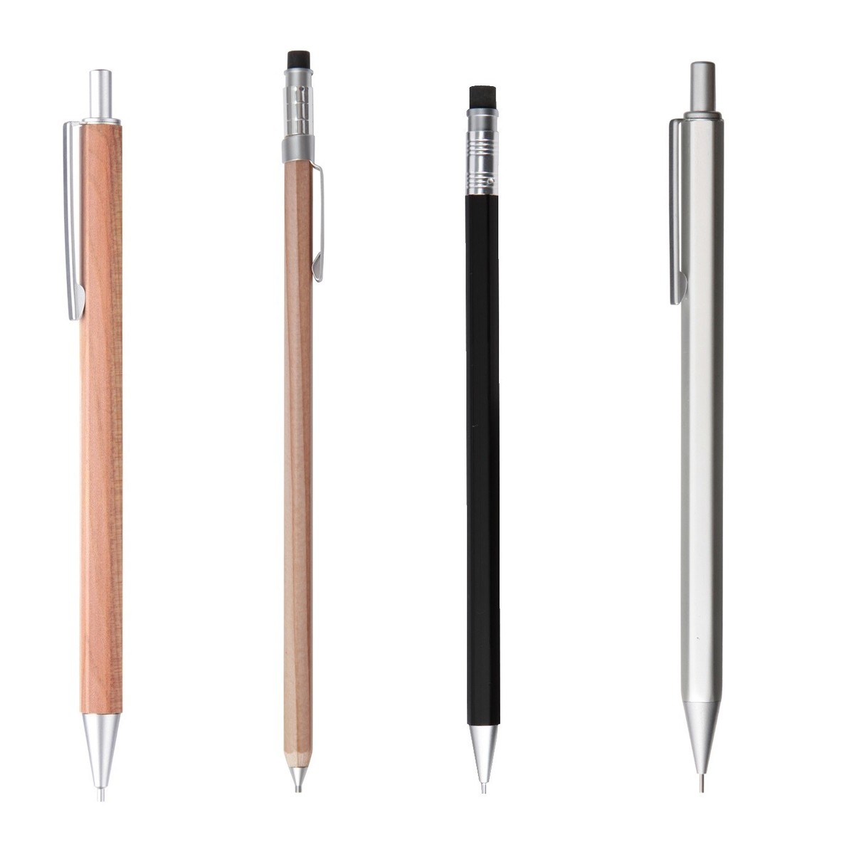 マロンさん専用 MUJI Aluminum Hexagon Mechanical Pencil 0.5mm X2 Easy to