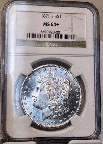 1879-S Morgan Silver Dollar $1 NGC MS64+