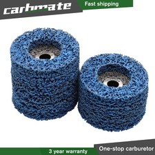 10 Pack 4 In x 5/8 In Blue Strip Discs Stripping Wheel For Angle Grinders US