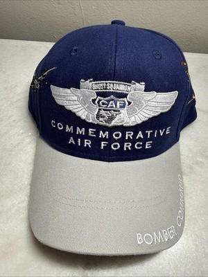 Commemorative Air Force Hat Mens OSFA Blue Bomber Command Ghost Squadron Cap NEW