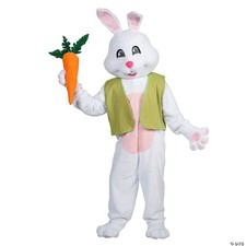Mens Easter Bunny Costume With Vest  Carrot