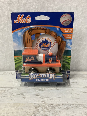 MasterPieces - New York Mets - MLB Wood Toy Train Engine Magnetic New In Box