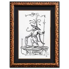 Salvador Dali- Original Lithograph from Gouache and Collage "Les Songes Drolatiq