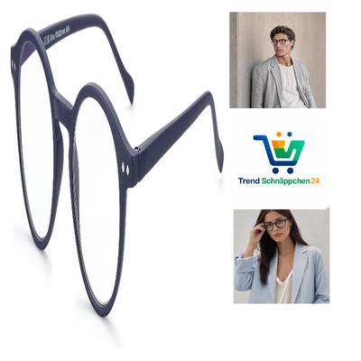 ZENOTTIC Blaue Licht Blockieren Brille Anti Schwindlig Damen Herren Rundrahmen