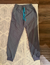 FIGS Technical Collection Women's Small Gray Jogger Scrub Pants - Small / Tall