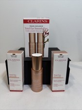 CLARINS Total Eye Smooth Eye Balm DUO 15ml/0.5 Oz X2 = 30ml/1 Fl Oz/ DUO NIB