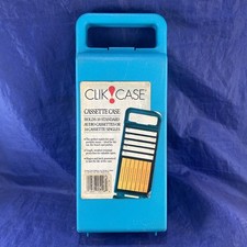 Cassette Carrying Case Snap Closure For 10 Tapes Vintage Made In USA