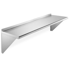 Stainless Steel 12" x 48" 16GA Commercial Kitchen Wall Shelf Restaurant Shelving