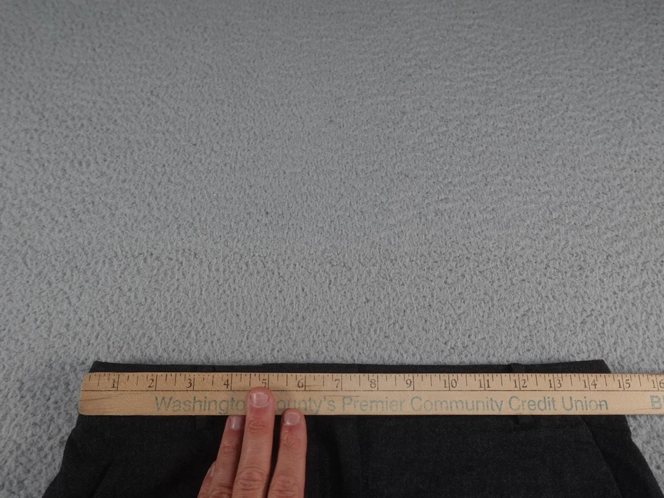 Pantalones de Lana para Mujer 6 Gris Vestido Pantalón Negocios Trabajo Carrera Sueltos Pierna Ancha Foto 2 de 4