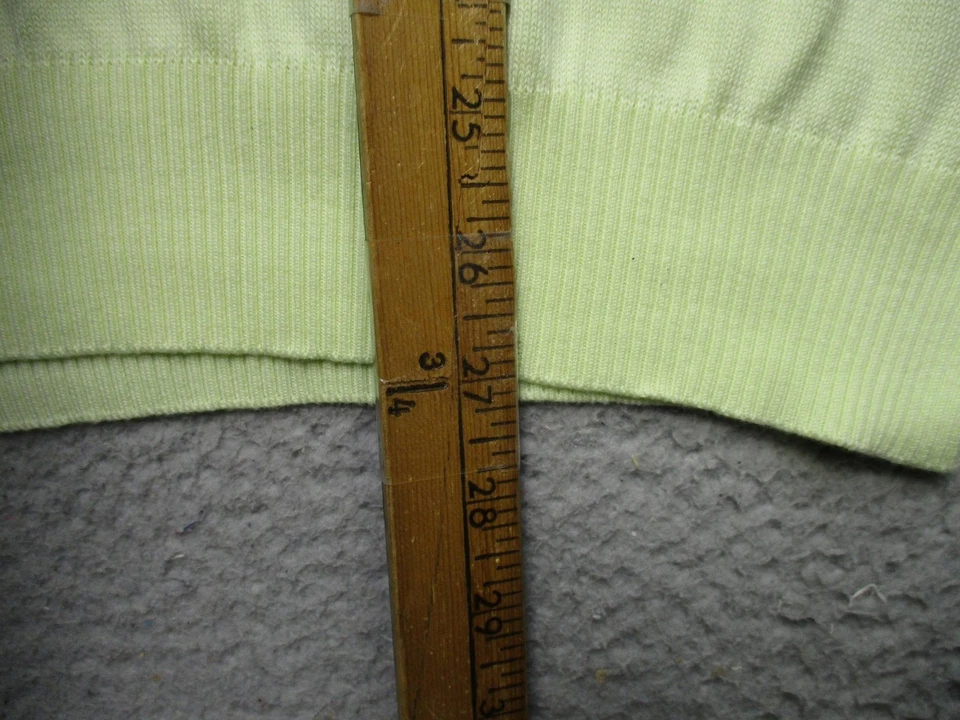 Suéter Ermenegildo Zegna Para Hombres L Amarillo Cuello Simulado Manga Larga Pullover Informal Foto 3 de 4