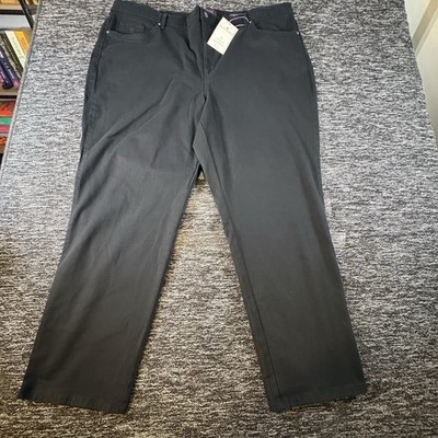 Gloria Vanderbilt Amanda Black Jeans Womens 24W NWT Stretch Classic