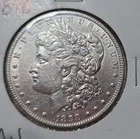 1898 Morgan Silver Dollar $1 US Coin 0.900 Fine Silver Business Uncertified