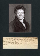 Lazare Carnot FRENCH REVOLUTIONARY WARS autograph note & mounted