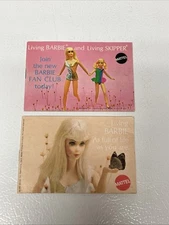 2 Vintage Barbie Fan Club Books Mattle 1970 Living Barbie and Living Skipper