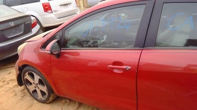 Used Front Left Door Assembly Front fits: 2012 Kia Rio power window w/AC w/o sol