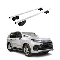 DachträGer GrundträGer FüR Lexus LX 2021-2026 75Kg Stahl Silber 2 Tlg