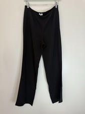 Armani Collezioni Elegant Black wide leg dress pants in size 8