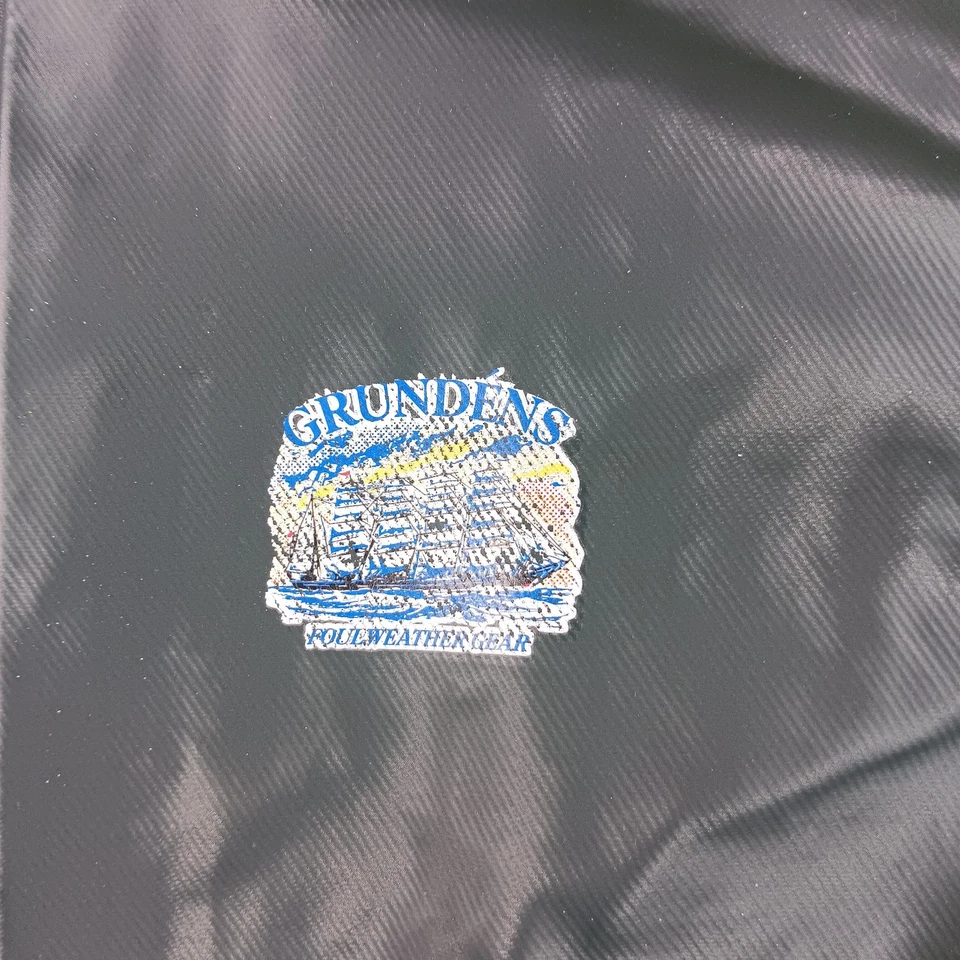 Grundens Jacket Mens Small Green Clipper Hooded 82 Pvc Heavy Duty Fishing NWT - Image 4 of 4