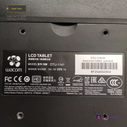 WACOM TABLETTE LCD DTU-1141 STYLET INTERACTIF ÉCRAN TABLE GRAPHIQUE - Photo 6/9