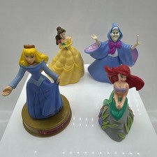 Disney Princess Action Figures Toys Cake Toppers Lot of 4 Ariel Cinderella Belle