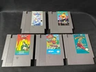 Lot of 5 Original NES Games Simpsons Rocketeer Elevator Action Top Gun PAC-Man