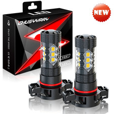 2x 5202 2504 PSX24W LED Fog Light Bulbs for GMC Sierra 1500 2500HD Yukon 4500K
