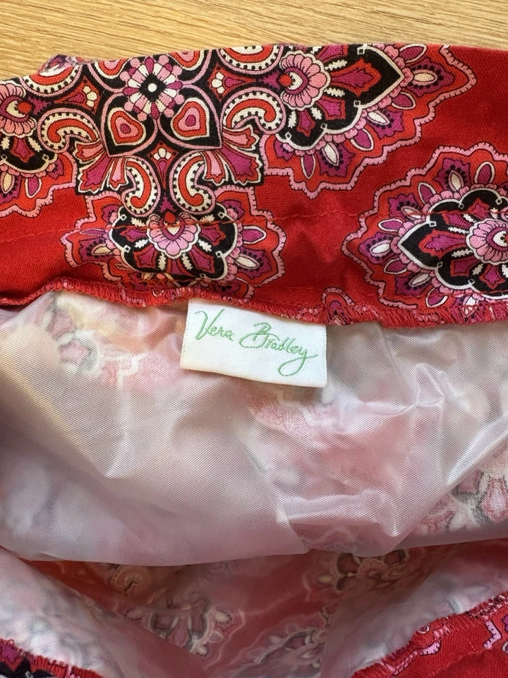 Bolso Vera Bradley Rojo Cinch Forrado Foto 2 de 4