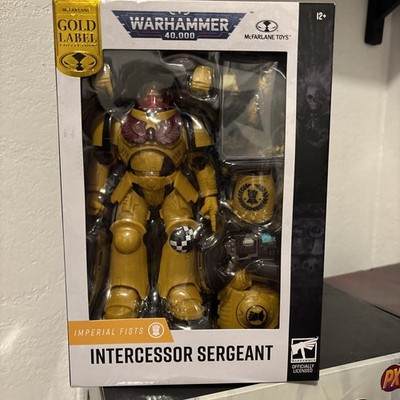 Warhammer 40000 Imperial Fist Intercessor Sergeant Gold Label McFarlane Figure
